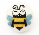 Ethical Global - Bees: Eco Wool Dryer Balls Fair Trade: Happy Bee