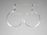 Ken’s handcrafted jewelry - Sterling Silver Earrings Large Circle