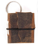 Miniature Journal  keyring: Brown