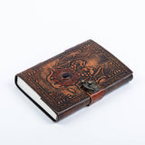 Dragon Leather diary with Stone Embossed Travel Journal