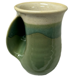 Clay in Motion - The Original Handwarmer Mug: Grasslands / Left Hand