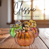 Luke Adams Glass - Classic Pumpkin Set 12 Pack: Squat (5 inch)
