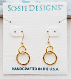 Sosie Designs - Gold Organic Ringlet Earrings