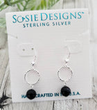 Sosie Designs - Diamond Cut w/Crystal Pearls - Mystic Black