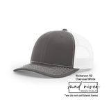 Bigfoot, Sasquatch on Richardson 112 Trucker Hat: Caramel/Black