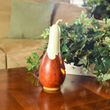 Meadowbrooke Gourds - Casper Jack Small Tall Lit Jack-O-Lantern Handcrafted Gourd