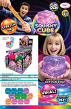 Novelty Brands - Fun Doh Squish & Squeeze Sparkle Cube Fidget Toy