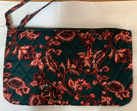 VB Zip Wristlet in Victorian Vines