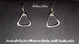 Ken’s handcrafted jewelry - Sterling Silver Earrings Small Triangle