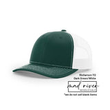 Bigfoot, Sasquatch on Richardson 112 Trucker Hat: Caramel/Black