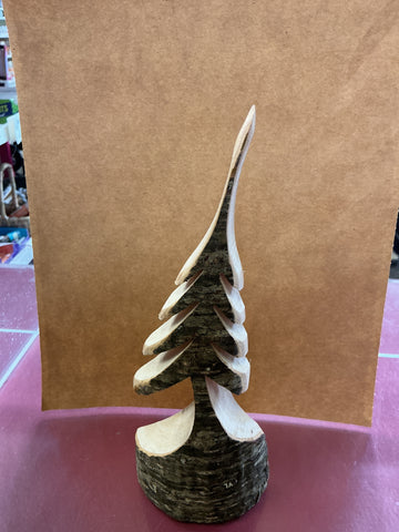 Mini Hand Carved Wood Trees