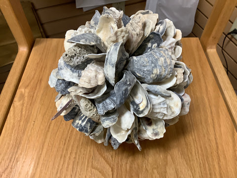 8” Oyster Ball with Coral by Lisa