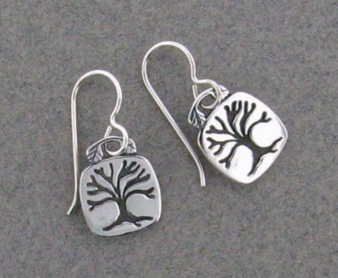 Square Tree Earrings by Mary Kay Donnelly