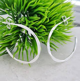 Sosie Designs - Silver Hammered Hoops Earrings
