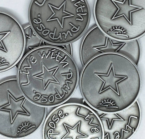 SHOPGIVECOURAGE - Live With Purpose Pocket Tokens