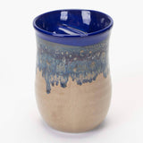 Clay in Motion - The Original Handwarmer Mug: Black and Brown / Left Hand