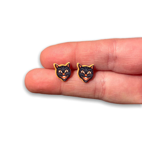 Sona Studio - Halloween Kitty Earrings