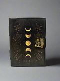 SunlitSage - Moon Journal |  Leather Journal | Blank Vintage Notebook