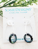 Sosie Designs - Marquis Halo Bermuda Blue Earring