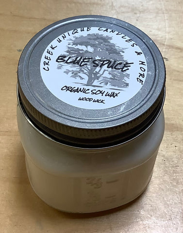 Blue Spruce Organic Soy Wax Candle by Creek Unique Candles and More