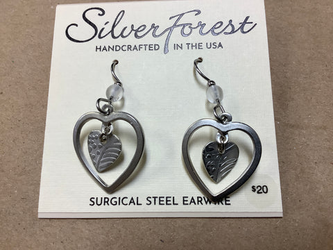 Silver Heart in Open Heart by Silver Forest.