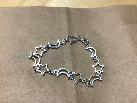 Star/Moon  Link Bracelet by Jen Garner