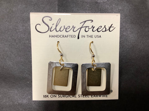 NE-2401 Silver Forest Earrings