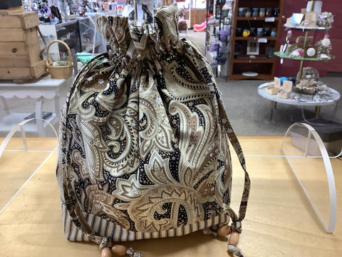 Paisley Drawstring Bag by Carol
