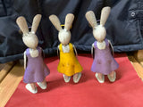 Small Recycled Tin Girl Rabbit (3 choices, 1 per purchase)