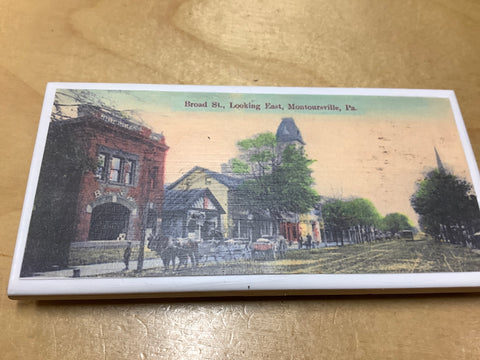 Broad Street Looking East in Montoursville, Pa. By Local Artist Elaine