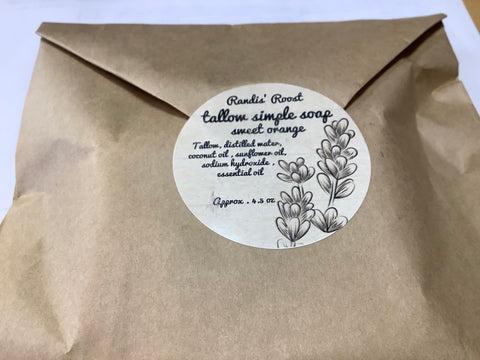 Tallow Simple Soap Sweet Orange by artist Lisa R.