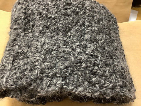 Charcoal Grey Varigated Infinity Scarf by local artist Valerie