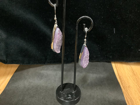 Silver Royal Quartz Drop Earrings