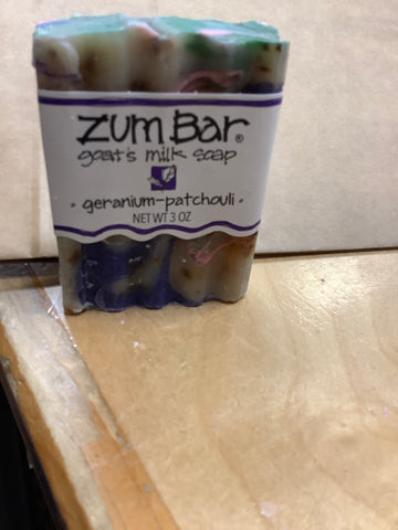 Zum Geranium -Patchouli Bar Soap