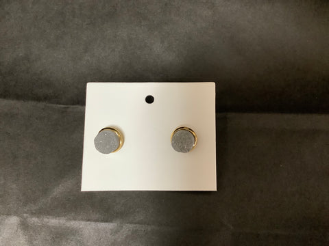 Stormy Quartz Stud earrings