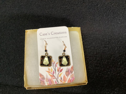 Halloween Ghost Earrings by Caitlin