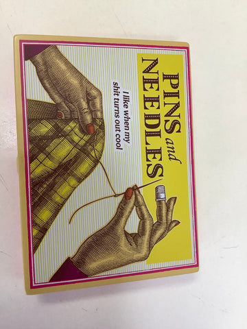 Pins and Needles Tin Box by Blue Q