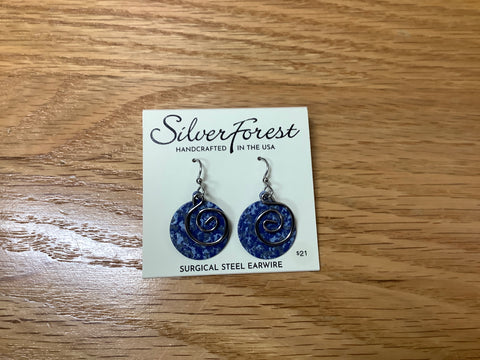 NE-2427 Silver Forest Earrings