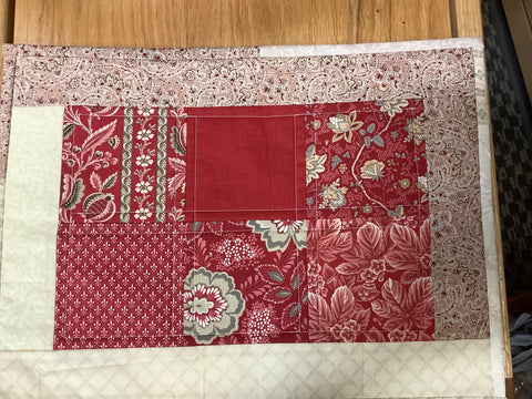 Beige and Red  Placemat by Carol