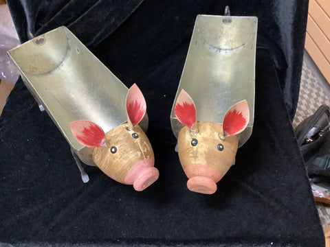 Recycled Metal “Milo” Pig Planter