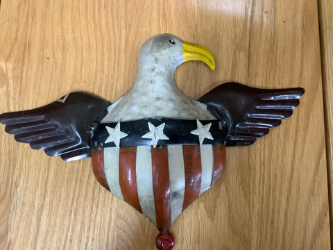 Recycled Americana Eagle Wall Hanging