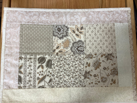 Beige and Tan Placemat by Carol