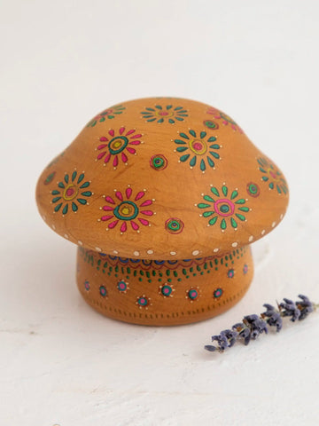 Wooden Mushroom Box