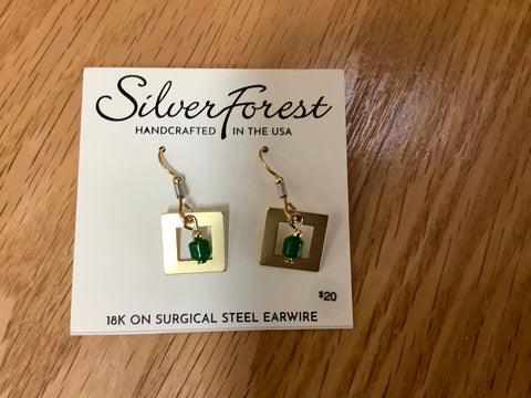 NE-2381 Silver Forest Earrings