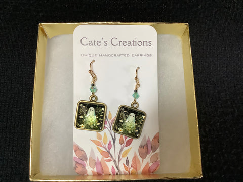 Flowery Ghost Earrings by Caitlin