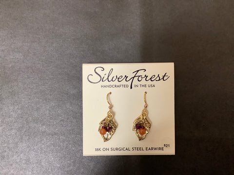 NE-1880D Silver Forest Earrings