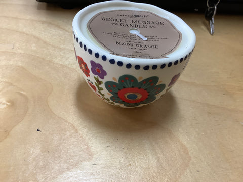 Secret Message Candle Natural Life Scent Blood Orange