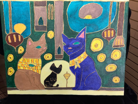 Acrylic Painting “Chamber of Whiskers” by S.N.G.