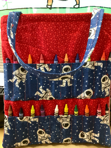 Crayon bag by local artist Carol.