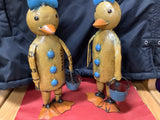 Recycled Tin Girl Ducks with a Pail ( choice of one per purchase)